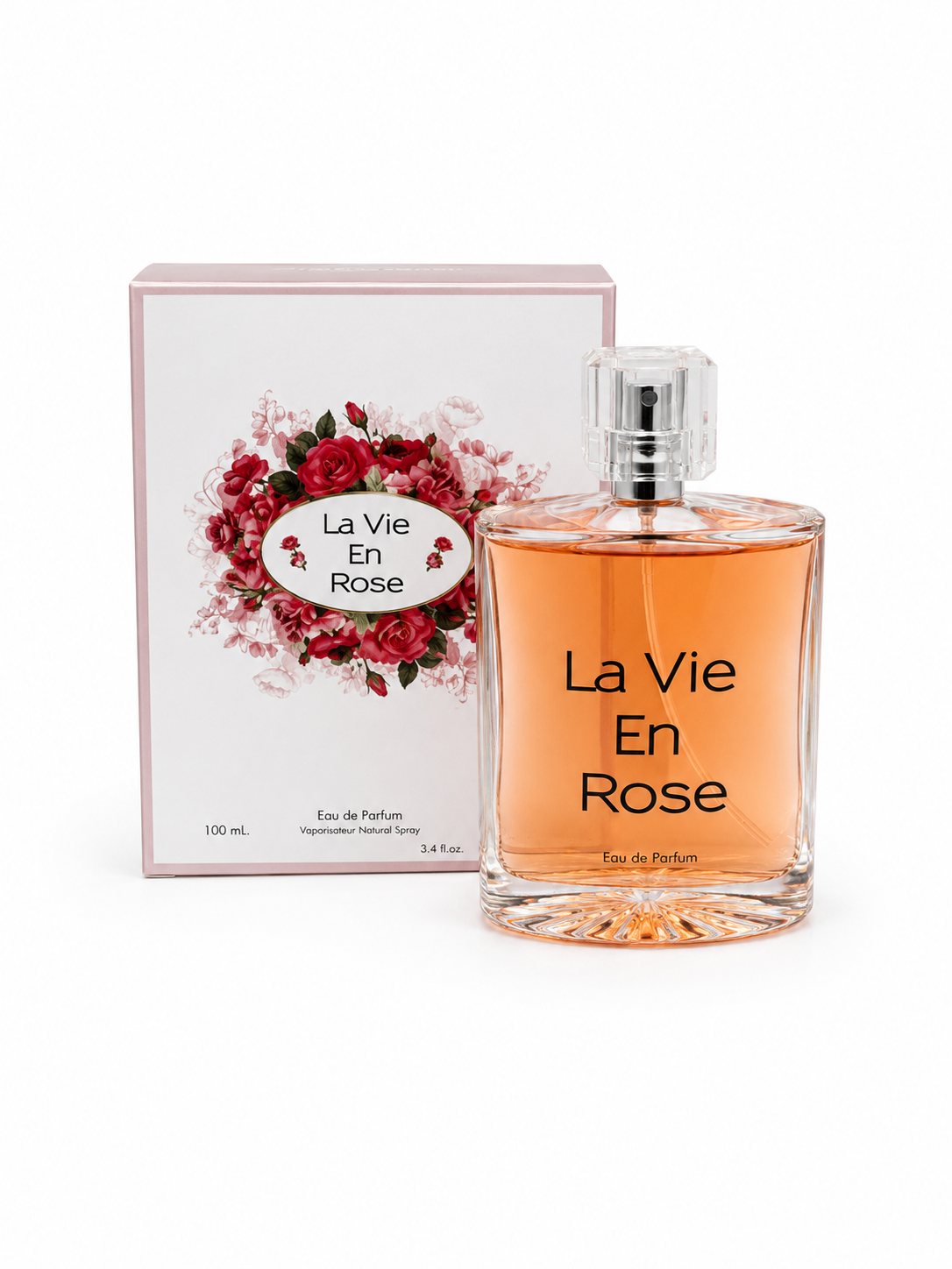 La Vie En Rose Eau De Parfum for Women 3.4 Fl Oz / 100mL Natural Spray New