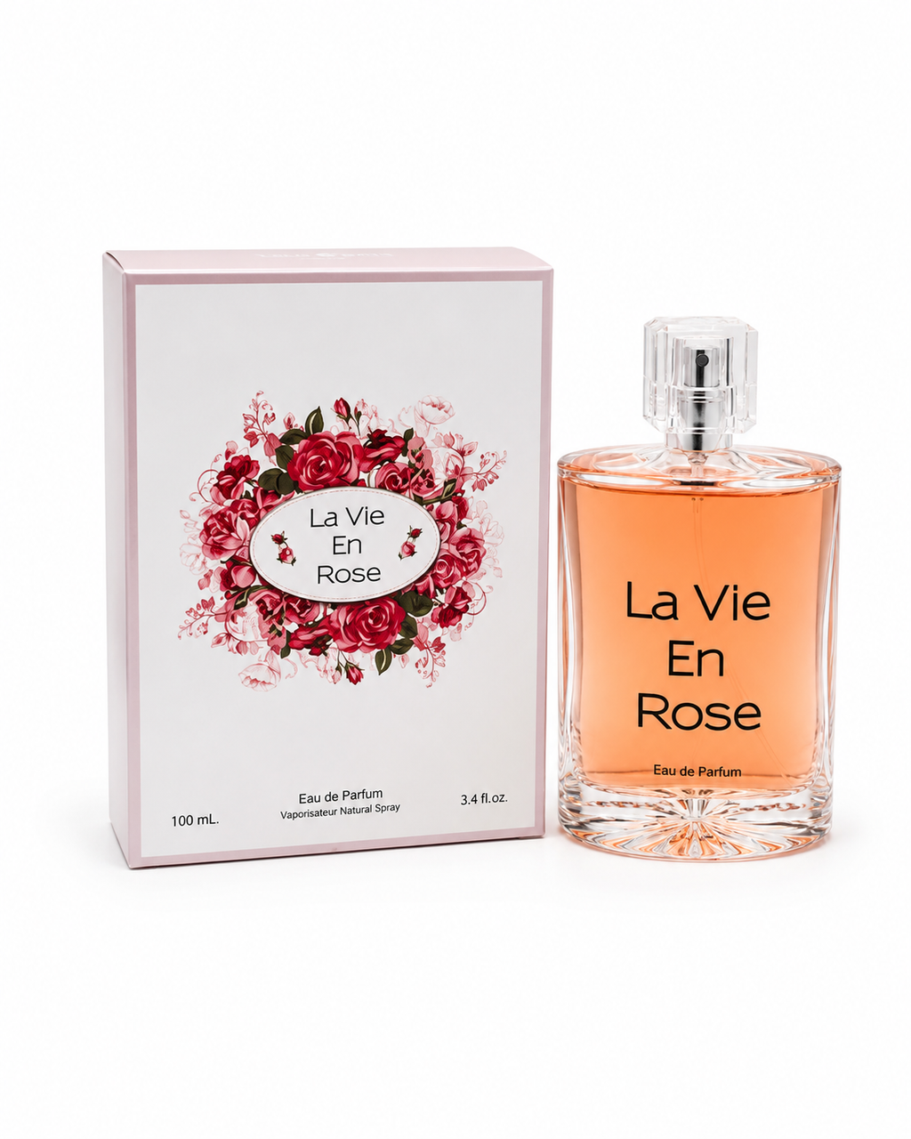 La Vie En Rose Eau De Parfum for Women 3.4 Fl Oz / 100mL Natural Spray New