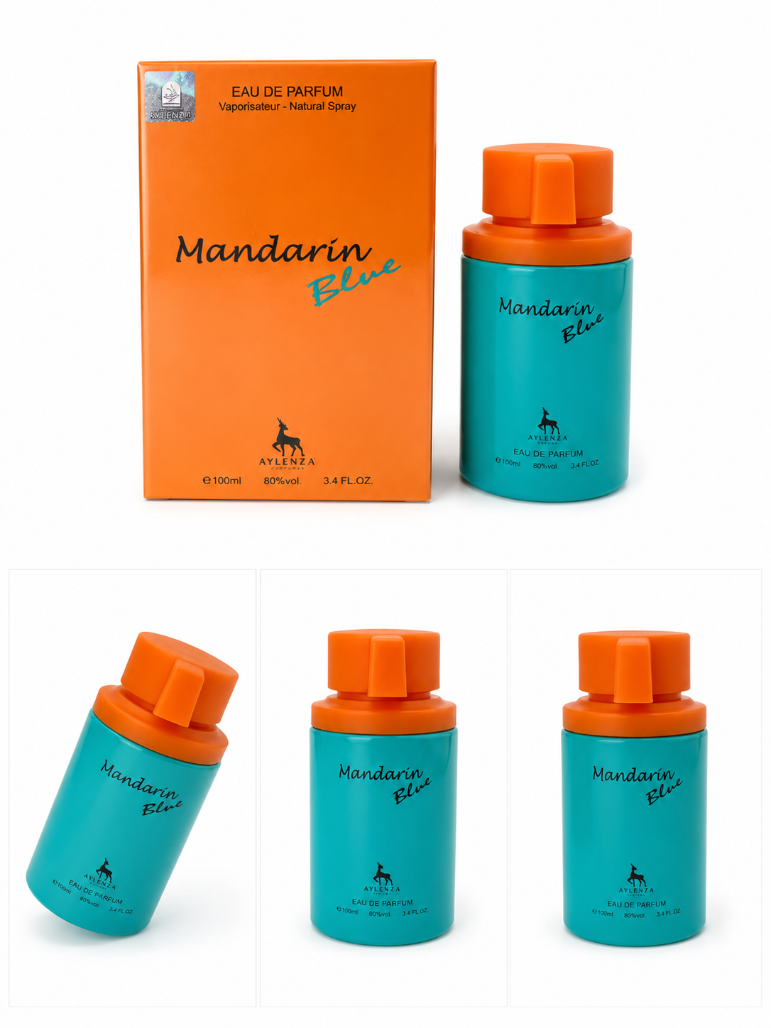 Mandarin Blue Eau De Parfum Unisex 3.4 Fl Oz / 100mL Natural Spray EDP New
