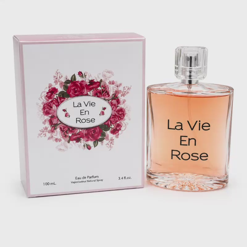 La Vie En Rose Eau De Parfum for Women 3.4 Fl Oz / 100mL Natural Spray New